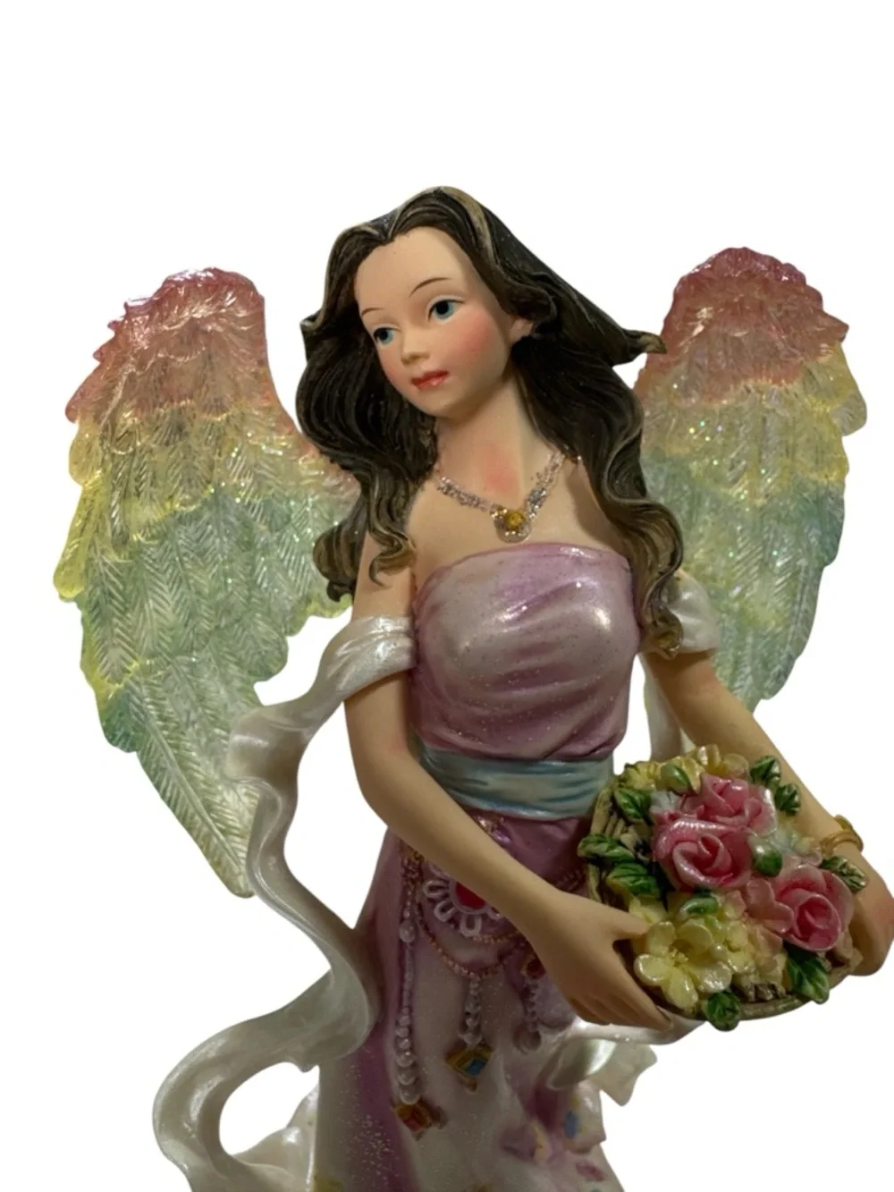 Angel Around Us Reflection Figurine AA912 2004 Mino Angel Statue Resin 9” Decor